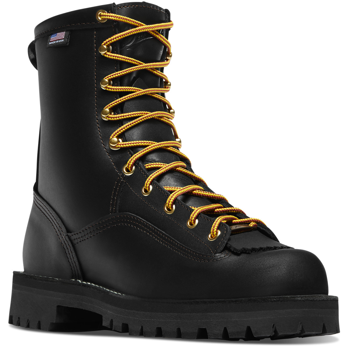 Danner Rain Forest Black Work Boots Mens - South Africa 61724AHKL